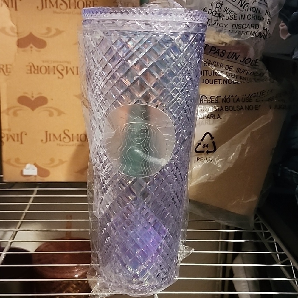 Starbucks Jeweled Bling 2022 Holiday Cold Iridescent Tumbler 24oz 🌟 🤩